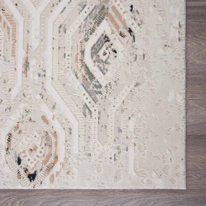 Rugs Town Cream MICHE 4ft. x 6ft. Rectangle Rug