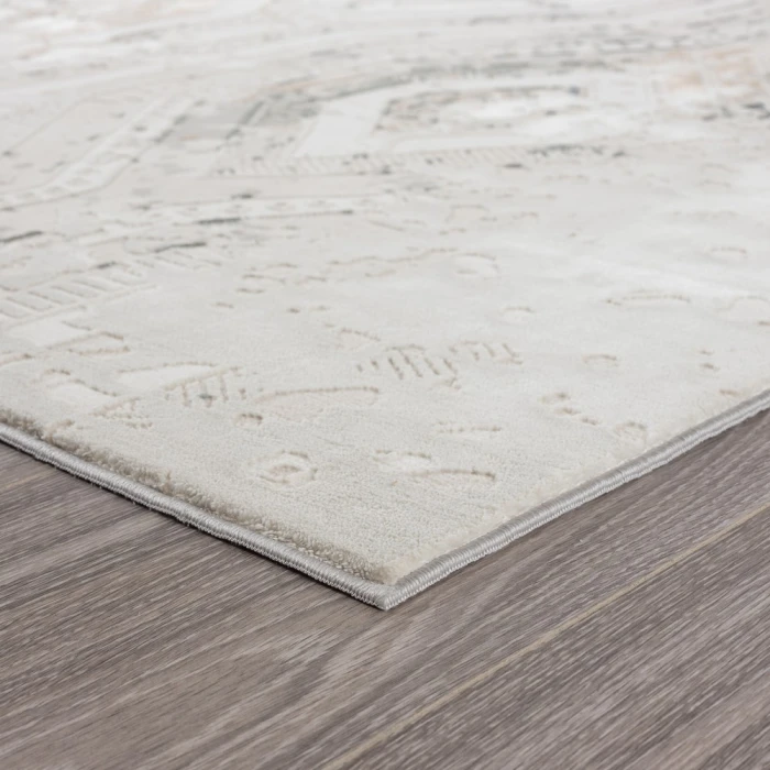 Rugs Town 81640 Coconut Milk/ Gray 5'3"X7'3 Rect. Rug