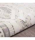 LR Home MICHELLE 81640 Coconut Milk/ Gray 5'3"X7'3 Rect. Rug