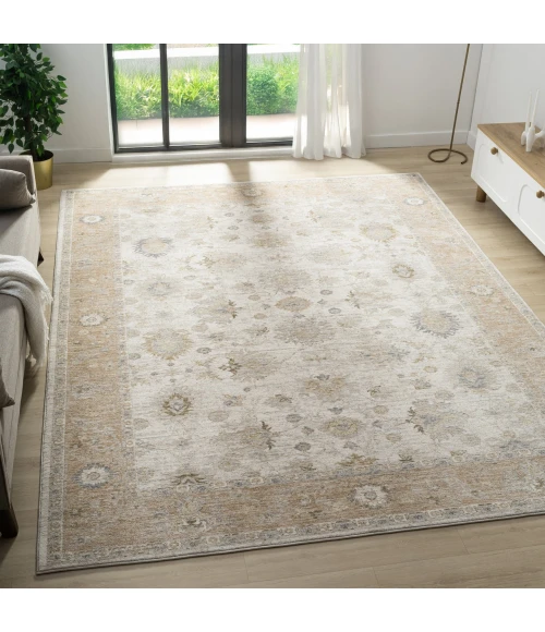 LR Home Miranda Cream MIRAN 10ft. x 14ft. Rectangle Rug