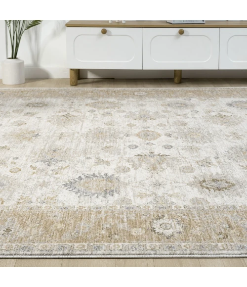 LR Home Miranda Cream MIRAN 10ft. x 14ft. Rectangle Rug