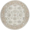 LR Home Miranda Cream MIRAN 6ft.6in. x 6ft.6in. Round Rug