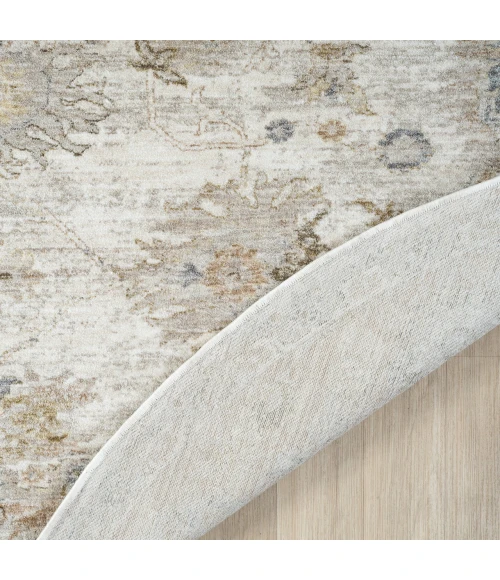 LR Home Miranda Cream MIRAN 6ft.6in. x 6ft.6in. Round Rug