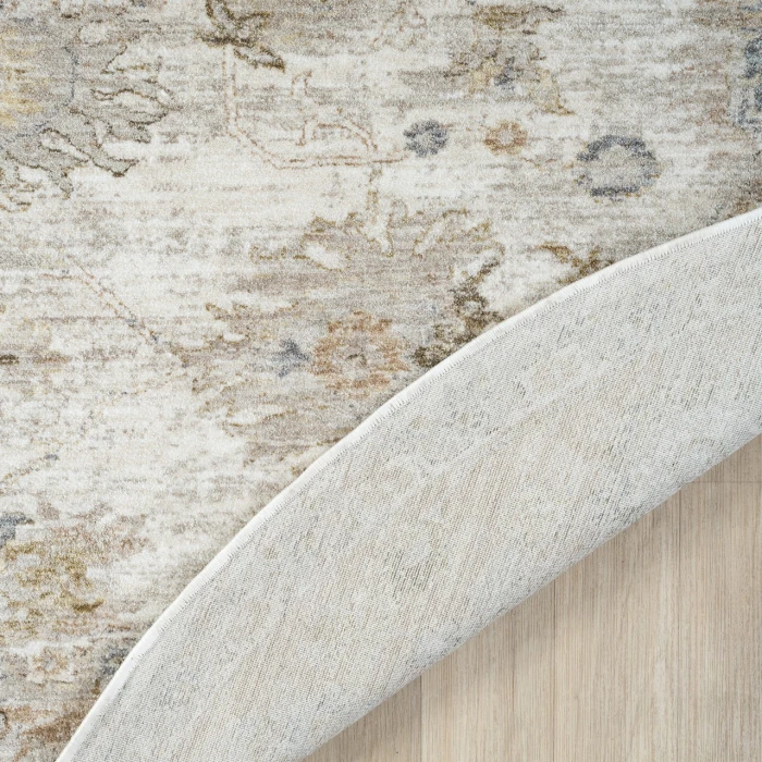 Rugs Town Cream MIRAN 6ft.6in. x 6ft.6in. Round Rug