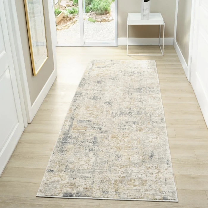 Rugs Town Ivory MIRAN 2ft.7in. x 7ft.10in. Runner Rug