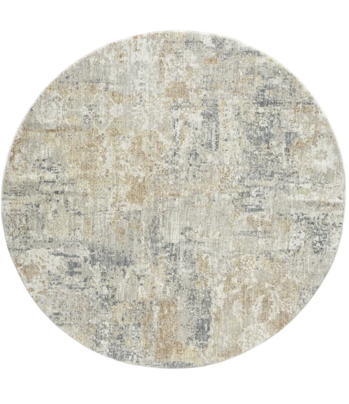 LR Home Miranda Ivory MIRAN 6ft.6in. x 6ft.6in. Round Rug