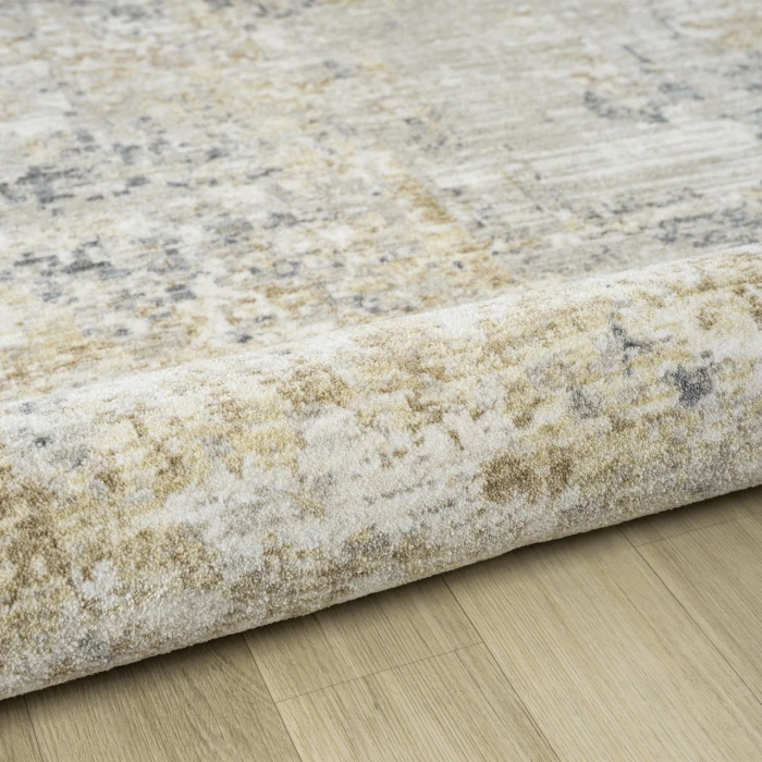 Rugs Town Ivory MIRAN 6ft.6in. x 6ft.6in. Round Rug