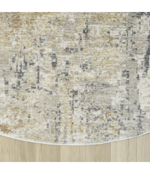 LR Home Miranda Ivory MIRAN 6ft.6in. x 6ft.6in. Round Rug