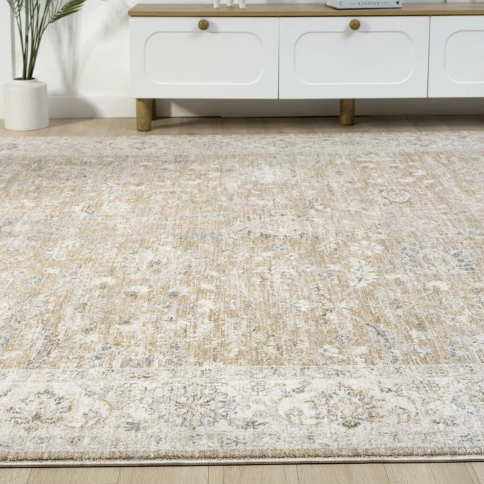Rugs Town Tan MIRAN 2ft.3in. x 3ft.6in. Rectangle Rug