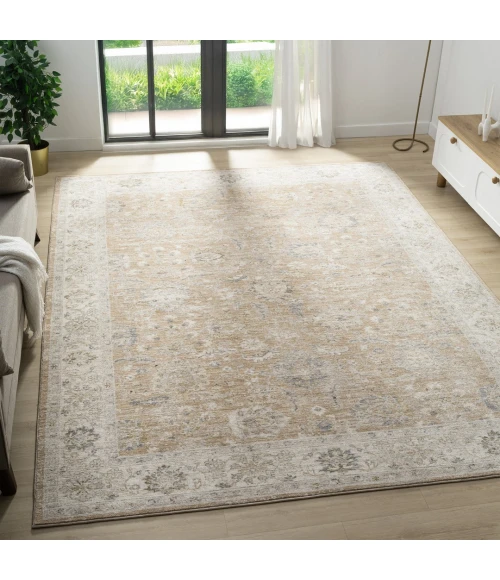 Rugs Town Miranda Tan Florita 4ft. x 6ft.6in. Rect. Rug