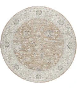 LR Home Miranda Tan MIRAN 6ft.6in. x 6ft.6in. Round Rug