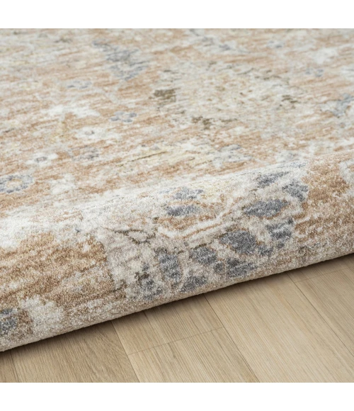 LR Home Miranda Tan MIRAN 6ft.6in. x 6ft.6in. Round Rug