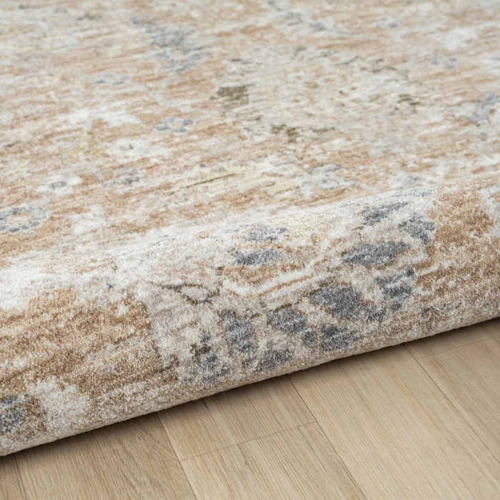 Rugs Town Tan MIRAN 6ft.6in. x 6ft.6in. Round Rug
