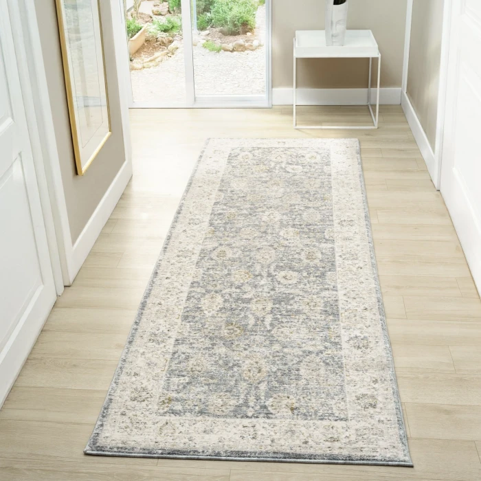 Rugs Town Blue MIRAN 2ft.7in. x 7ft.10in. Runner Rug