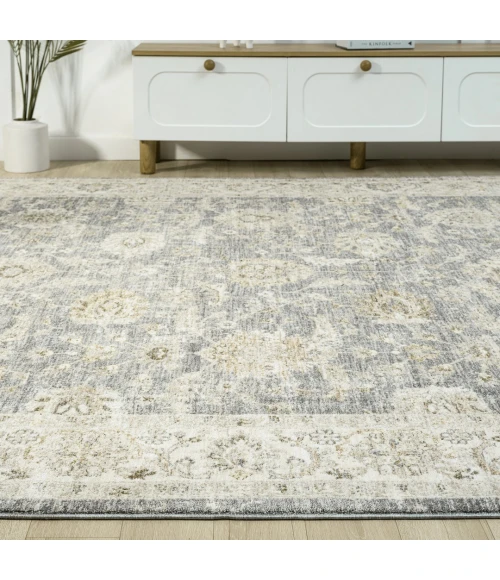 Rugs Town Miranda Blue Florita 4ft. x 6ft.6in. Rect. Rug