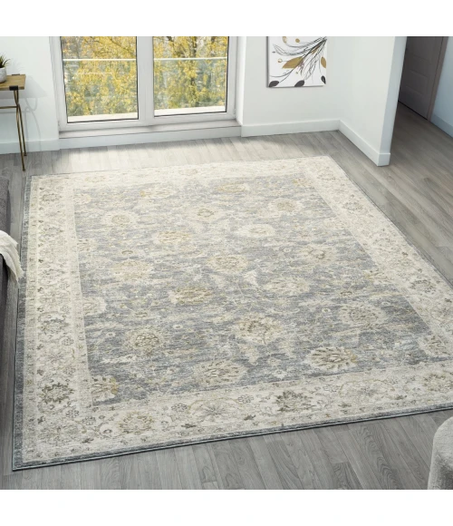 LR Home Miranda Blue MIRAN 9ft. x 12ft. Rectangle Rug