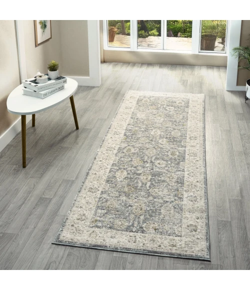 LR Home Miranda Blue MIRAN 2ft.7in. x 7ft.10in. Runner Rug