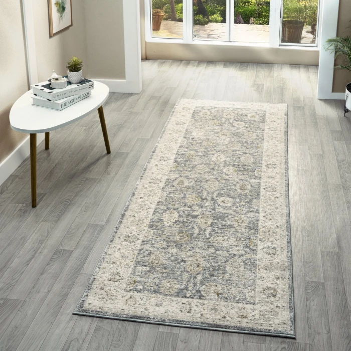 Rugs Town Blue MIRAN 2ft.7in. x 7ft.10in. Runner Rug