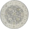 LR Home Miranda Blue MIRAN 6ft.6in. x 6ft.6in. Round Rug
