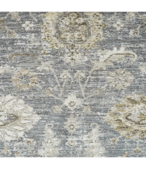 LR Home Miranda Blue MIRAN 6ft.6in. x 6ft.6in. Round Rug