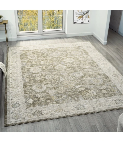 Rugs Town Miranda Green Florita 4ft. x 6ft.6in. Rect. Rug