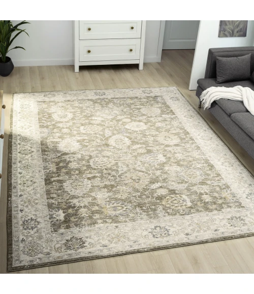 Rugs Town Miranda Green Florita 4ft. x 6ft.6in. Rect. Rug