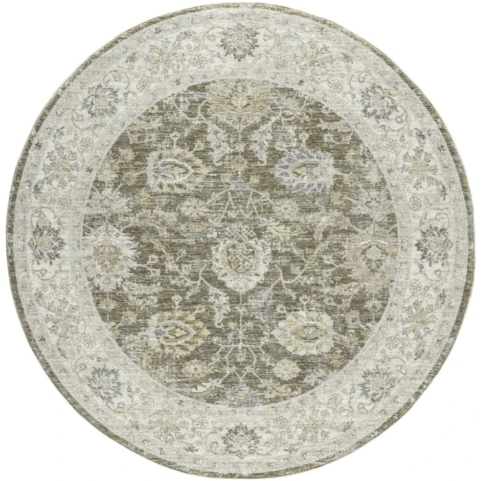 Rugs Town Green MIRAN 6ft.6in. x 6ft.6in. Round Rug