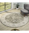 LR Home Miranda Green MIRAN 6ft.6in. x 6ft.6in. Round Rug