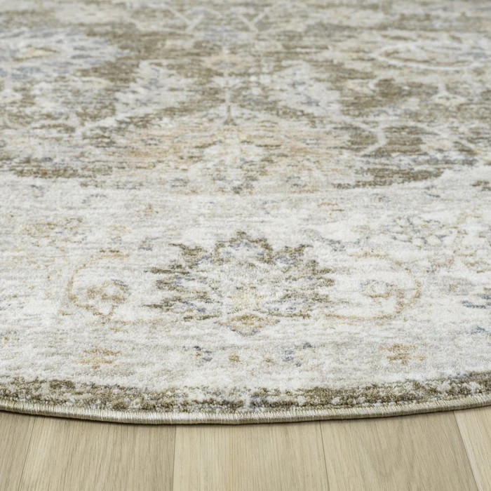 Rugs Town Green MIRAN 6ft.6in. x 6ft.6in. Round Rug