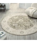 LR Home Miranda Green MIRAN 6ft.6in. x 6ft.6in. Round Rug
