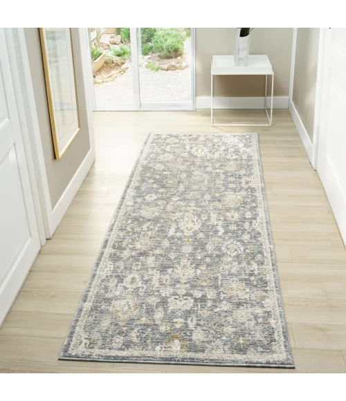 LR Home Miranda Blue MIRAN 2ft.7in. x 7ft.10in. Runner Rug
