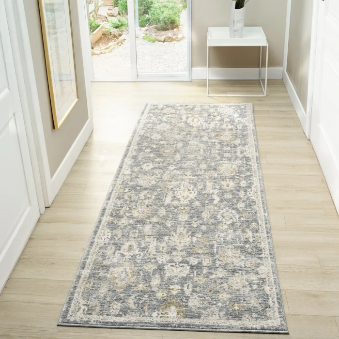 Rugs Town Blue MIRAN 2ft.7in. x 7ft.10in. Runner Rug