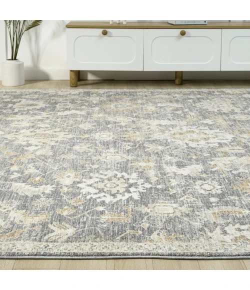 LR Home Miranda Blue MIRAN 9ft. x 12ft. Rectangle Rug