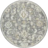 LR Home Miranda Blue MIRAN 6ft.6in. x 6ft.6in. Round Rug