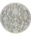 LR Home Miranda Blue MIRAN 6ft.6in. x 6ft.6in. Round Rug