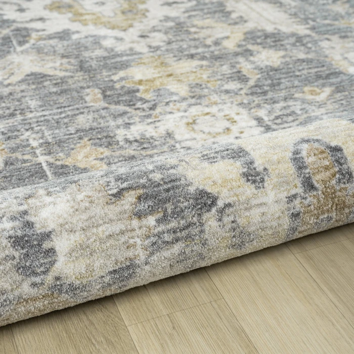 Rugs Town Blue MIRAN 6ft.6in. x 6ft.6in. Round Rug