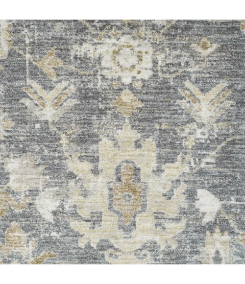 LR Home Miranda Blue MIRAN 6ft.6in. x 6ft.6in. Round Rug