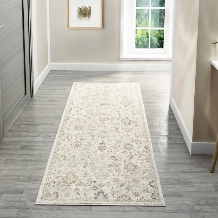 Rugs Town Cream MIRAN 2ft.7in. x 7ft.10in. Runner Rug
