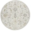 LR Home Miranda Cream MIRAN 6ft.6in. x 6ft.6in. Round Rug