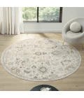 LR Home Miranda Cream MIRAN 6ft.6in. x 6ft.6in. Round Rug