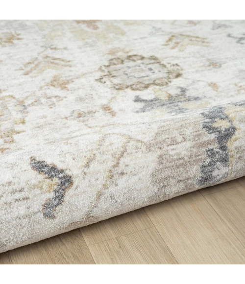 LR Home Miranda Cream MIRAN 6ft.6in. x 6ft.6in. Round Rug