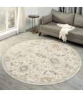 LR Home Miranda Cream MIRAN 6ft.6in. x 6ft.6in. Round Rug