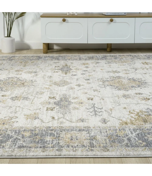 Rugs Town Miranda Ivory Fresnal 4ft. x 6ft.6in. Rect. Rug