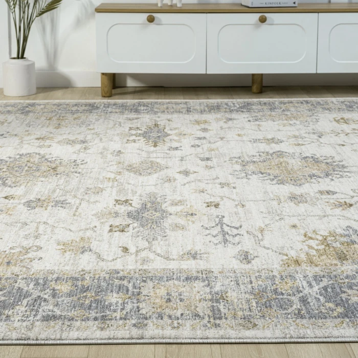 Rugs Town Ivory Fresnal 4ft. x 6ft.6in. Rect. Rug