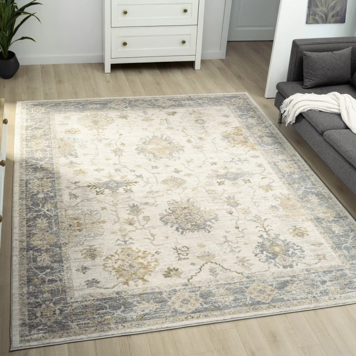 Rugs Town Ivory Fresnal 4ft. x 6ft.6in. Rect. Rug