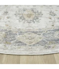 LR Home Miranda Ivory MIRAN 6ft.6in. x 6ft.6in. Round Rug