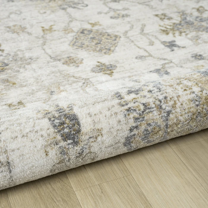 Rugs Town Ivory MIRAN 6ft.6in. x 6ft.6in. Round Rug