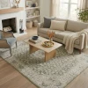 Rugs Town 83145 Green / Ivory 9ft. x 12ft. Rect. Rug