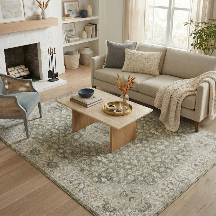 Rugs Town Green Fresnal 5ft. x 7ft.10in. Rect. Rug