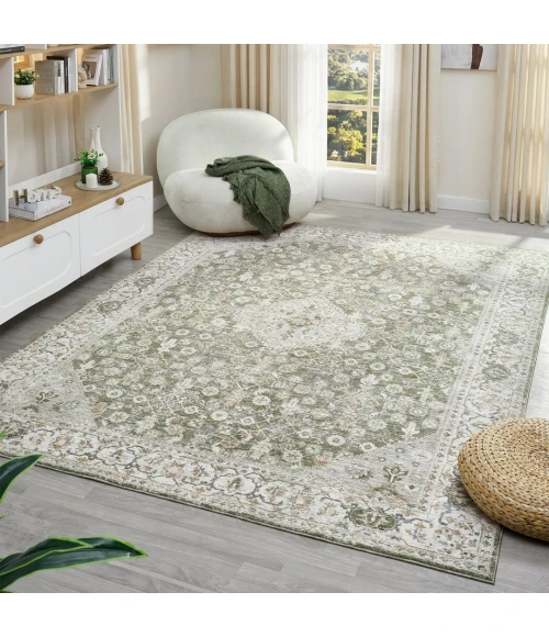 Rugs Town Miranda Green Fresnal 10ft. x 14ft.1in. Rect. Rug